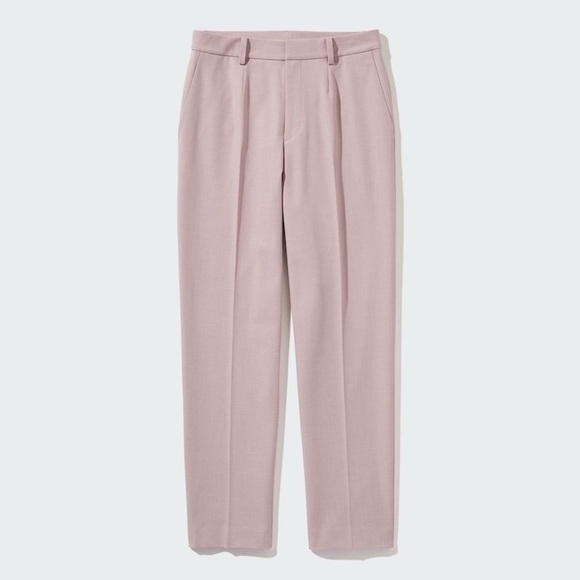 Uniqlo Pants - Uniqlo Smart Ankle Pants 2-Way Stretch Size Small Light Pink Office Casual Comfy